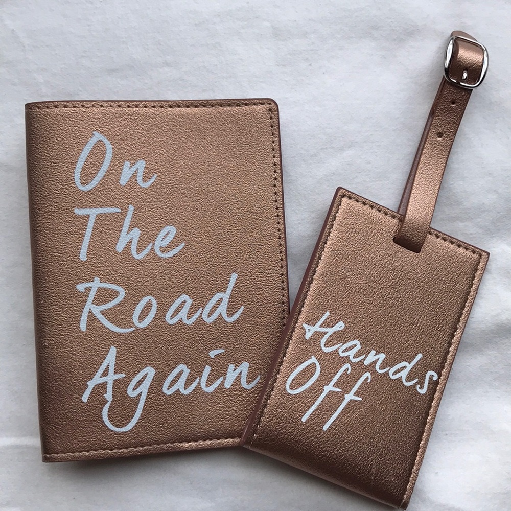 Brand new passport cover and luggage tag